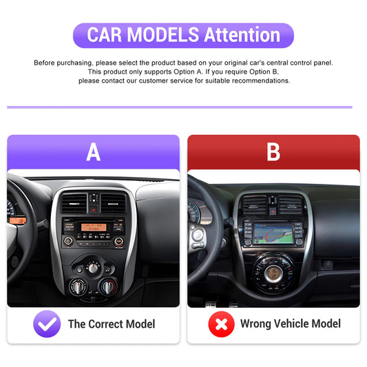 Podofo Android Auto Wireless CarPlay Radio samochodowe do NISSANA Micra K13 marzec 2013-2017 Nawigacja GPS 4G WIFI Samochodowy odtwarzacz multimedialny