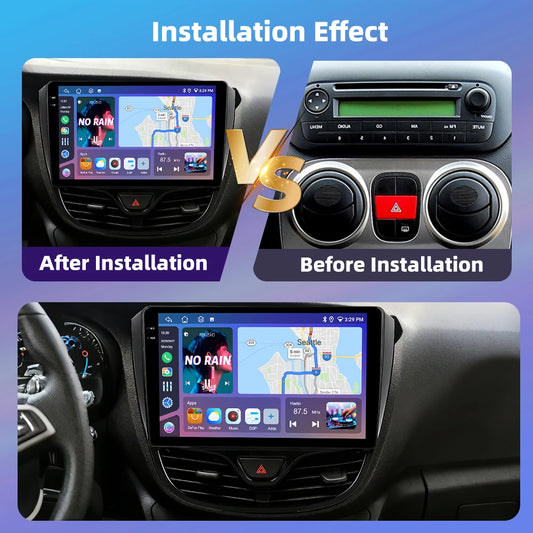 Podofo Bezprzewodowe radio samochodowe CarPlay AI do Opla Karla 2017-2020 (lewe) Android GPS WIFI Samochodowy odtwarzacz multimedialny DSP FM EQ Radio 2din