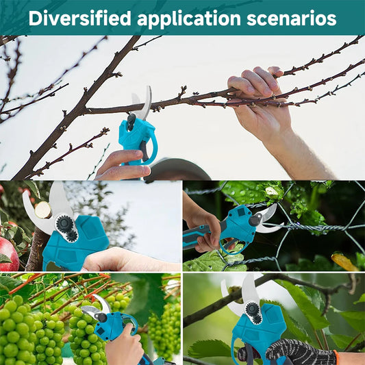 Podofo Elektryczne nożyce do przycinania gałęzi, akumulatorowe, elektryczne nożyce ogrodowe do Makita 18 V (bez akumulatora)