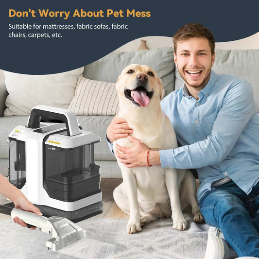 Ręczny odkurzacz do dywanów 450 W 11 kPa, przenośny odkurzacz do plam na kanapę samochodową, spryskiwacz do sierści zwierząt, urządzenie do czyszczenia tapicerki