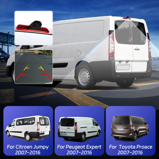 Kamera noktowizyjna Podofo do świateł hamowania w samochodach Citroen Jumpy 2007-2016/Peugeot Expert 2007-2016/Toyota Proace 2007-2016