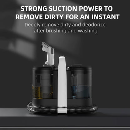 Ręczny odkurzacz do dywanów 600 W 15 kPa, przenośny odkurzacz do plam na kanapę samochodową, spryskiwacz do sierści zwierząt, ssanie, zintegrowana maszyna czyszcząca tapicerkę