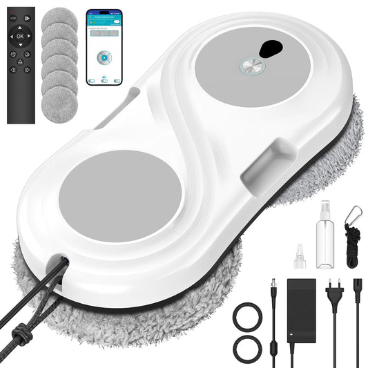 5600 Pa Ultracienki elektryczny robot odkurzający do okien Czyste czyszczenie szkła Limpiacristales Zdalne sterowanie do domu