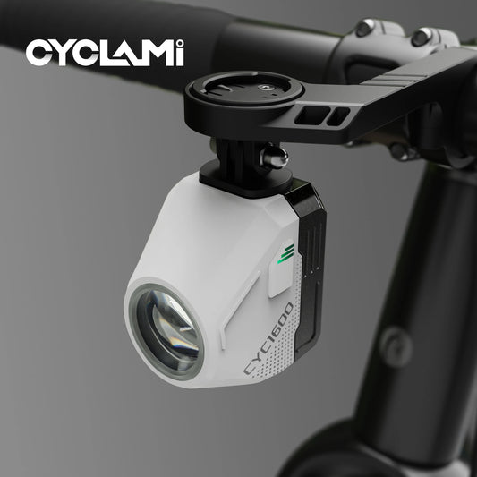 CYCLAMI Wisząca lampa przednia do roweru GoPro Ultra Bright Wireless Remote Lampa przednia MTB Road High Brightness White CYC 1600 lumenów
