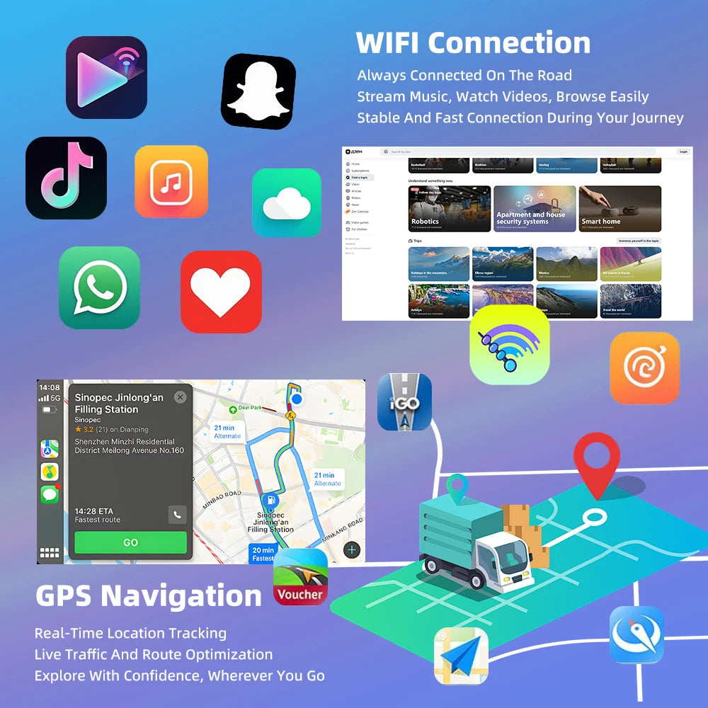 Podofo Bezprzewodowe radio samochodowe CarPlay z AI do Renault Master/OPEL Movano/Nissan NV400 2010 Android GPS WIFI Samochodowy odtwarzacz multimedialny