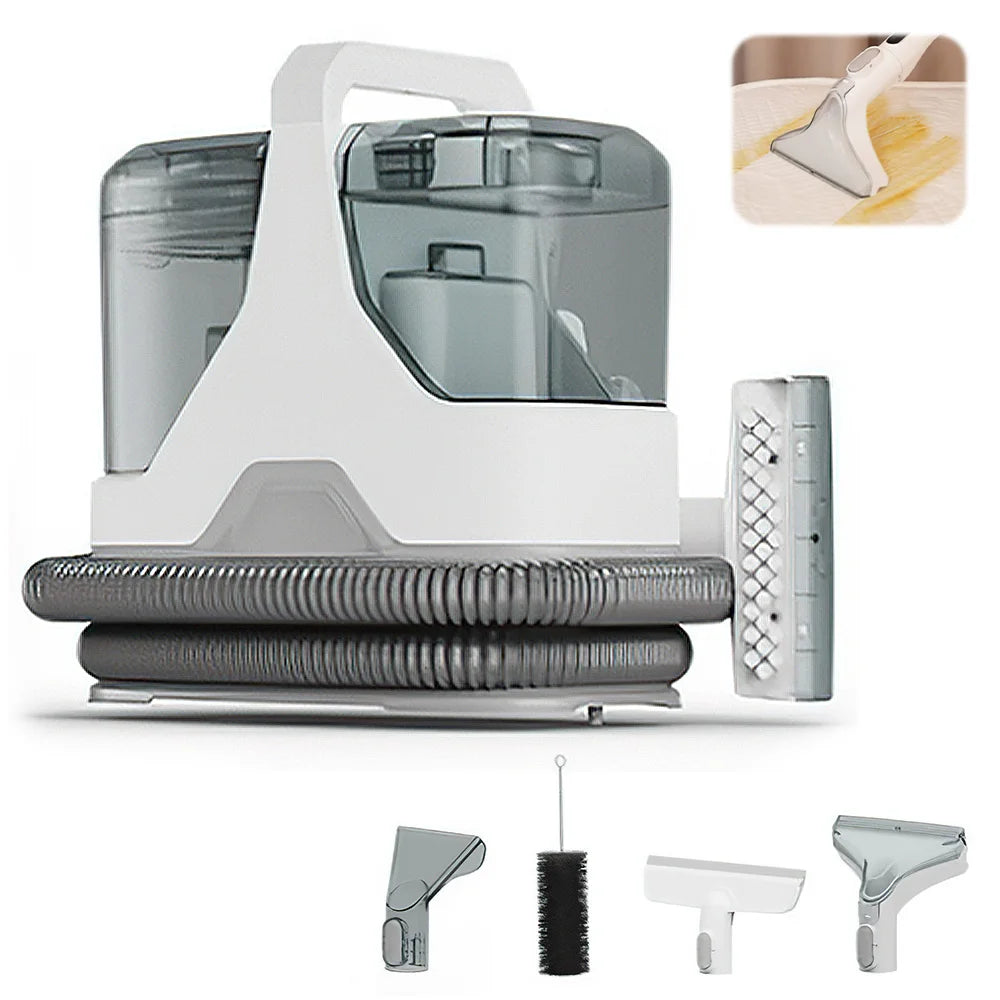 3 w 1 ręczny odkurzacz do dywanów 600 W 15 kPa przenośny środek do czyszczenia plam na kanapę samochodową, spryskiwacz do sierści zwierząt, urządzenie do czyszczenia tapicerki