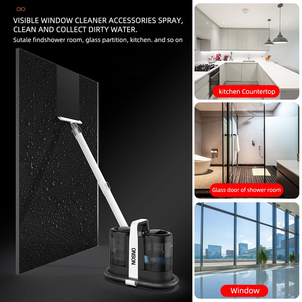 Ręczny odkurzacz do dywanów 600 W 15 kPa, przenośny odkurzacz do plam na kanapę samochodową, spryskiwacz do sierści zwierząt, ssanie, zintegrowana maszyna czyszcząca tapicerkę