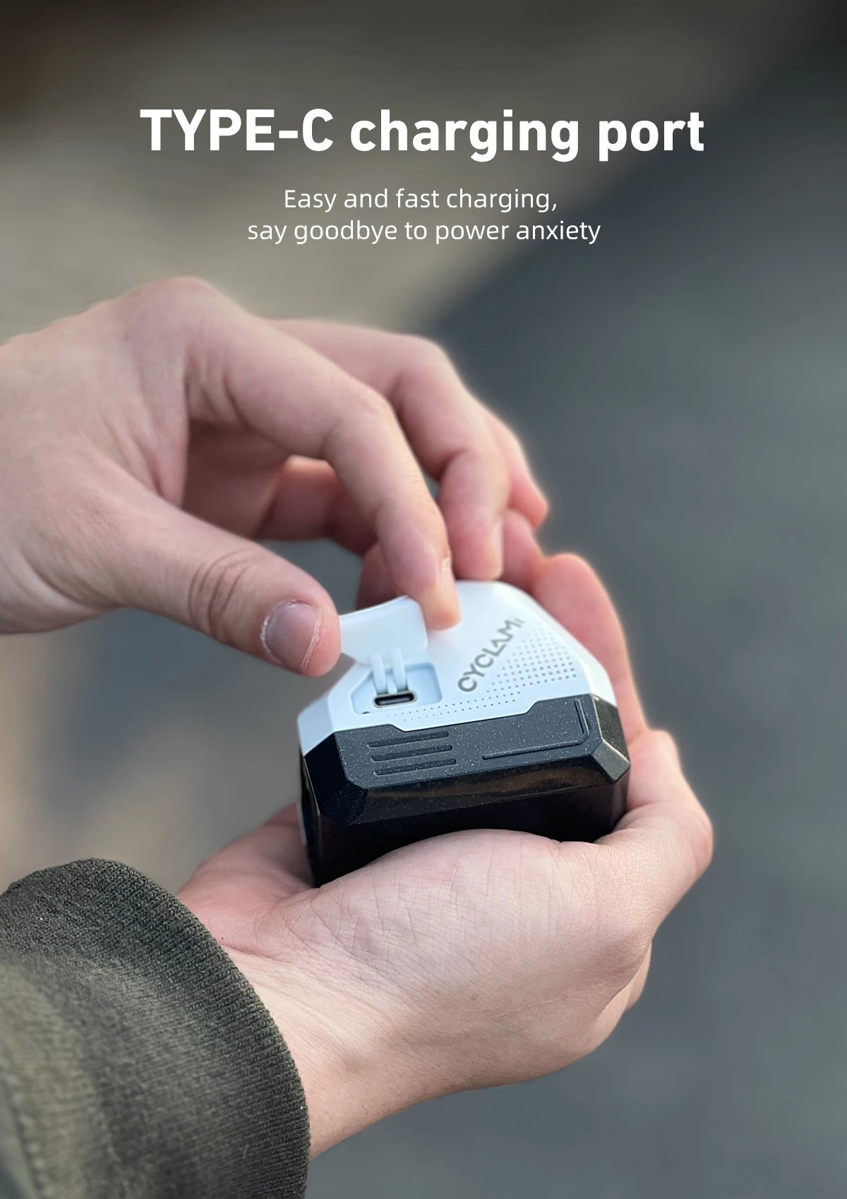 CYCLAMI Wisząca lampa przednia do roweru GoPro Ultra Bright Wireless Remote Lampa przednia MTB Road High Brightness White CYC 1600 lumenów