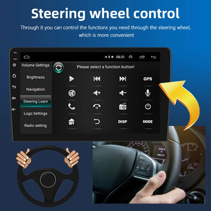 Podofo do Peugeota 107, Toyoty Aygo, Citroena C1 2005-2014, radia samochodowego, bezprzewodowego CarPlay, Androida Auto, 2+64 GB, GPS, jednostka główna, bez DVD