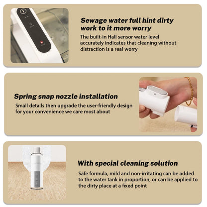 3 w 1 ręczny odkurzacz do dywanów 600 W 15 kPa przenośny środek do czyszczenia plam na kanapę samochodową, spryskiwacz do sierści zwierząt, urządzenie do czyszczenia tapicerki