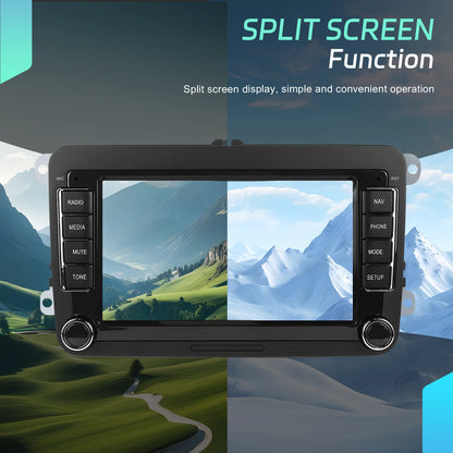 Podofo 7" Android 4G+64G do samochodowego radia samochodowego Apple Carplay GPS NAVI WIFI RDS FM BT do VW Golf 5 6 Passat Polo Touran Tiguan GPS