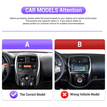 Podofo Android Auto Wireless CarPlay Radio samochodowe do NISSANA Micra K13 marzec 2013-2017 Nawigacja GPS 4G WIFI Samochodowy odtwarzacz multimedialny