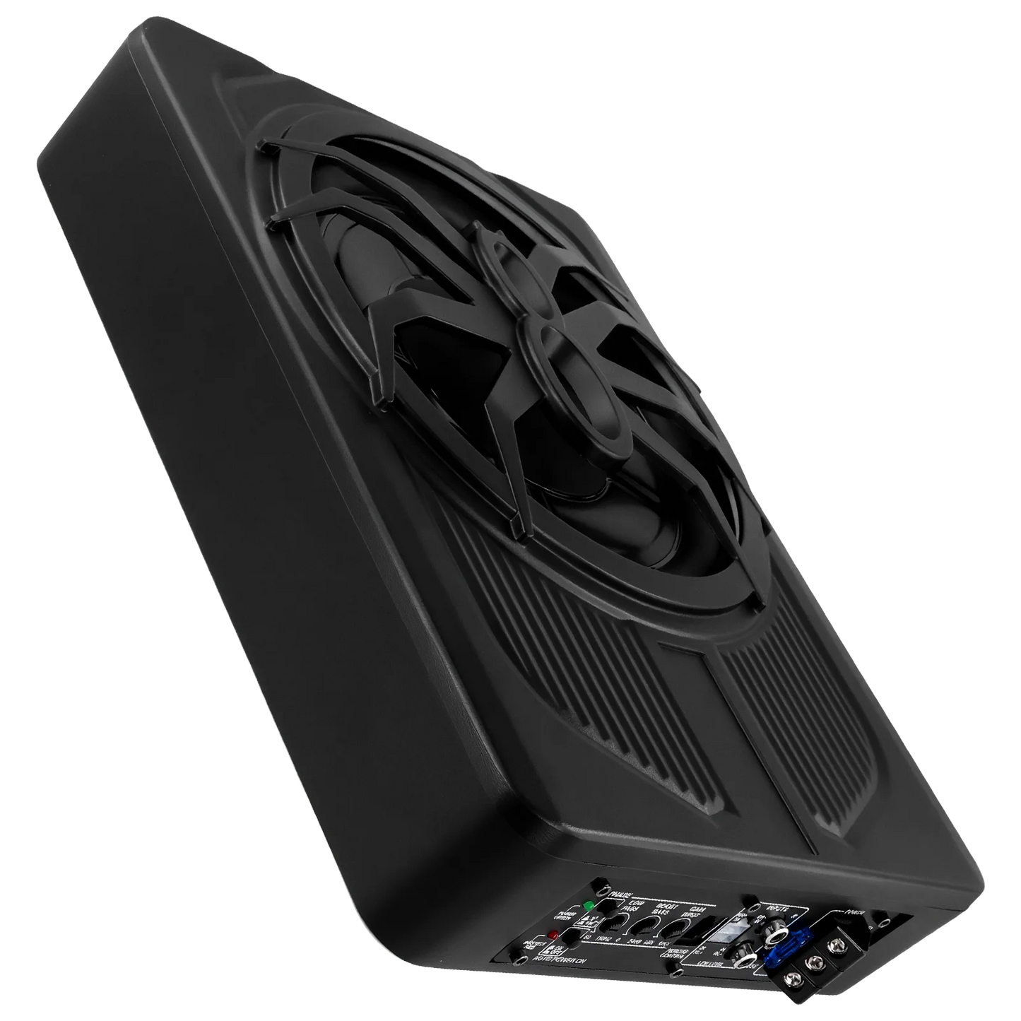 Podofo 10-calowy samochodowy system audio z subwooferem pod siedzeniem, wzmacniany subwoofer, zestaw wzmacniacza do samochodu ciężarowego i subwoofera