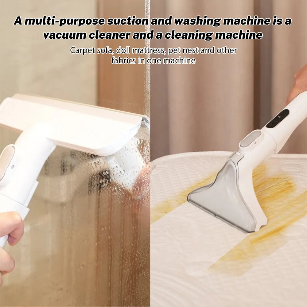 3 w 1 ręczny odkurzacz do dywanów 600 W 15 kPa przenośny środek do czyszczenia plam na kanapę samochodową, spryskiwacz do sierści zwierząt, urządzenie do czyszczenia tapicerki