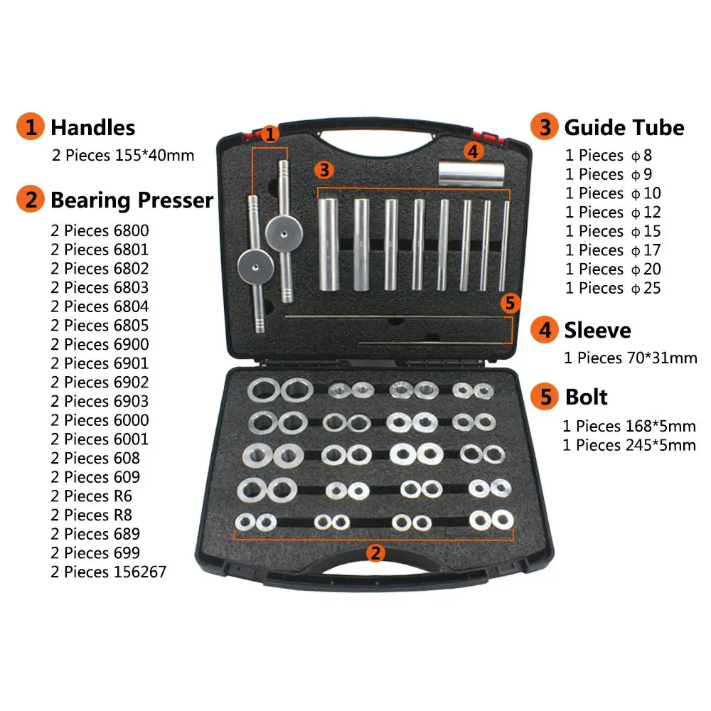 Zestaw narzędzi do montażu i demontażu łożysk piasty roweru Podofo Zestaw narzędzi do łożysk piasty suportu wciskanego w rowerze Śrubokręt do łożysk piasty koła roweru