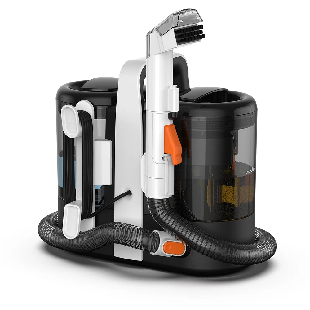 Ręczny odkurzacz do dywanów 600 W 15 kPa, przenośny odkurzacz do plam na kanapę samochodową, spryskiwacz do sierści zwierząt, ssanie, zintegrowana maszyna czyszcząca tapicerkę