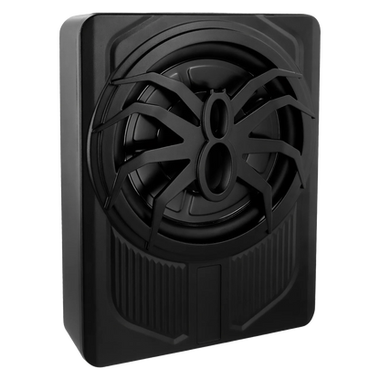 Podofo 10-calowy samochodowy system audio z subwooferem pod siedzeniem, wzmacniany subwoofer, zestaw wzmacniacza do samochodu ciężarowego i subwoofera