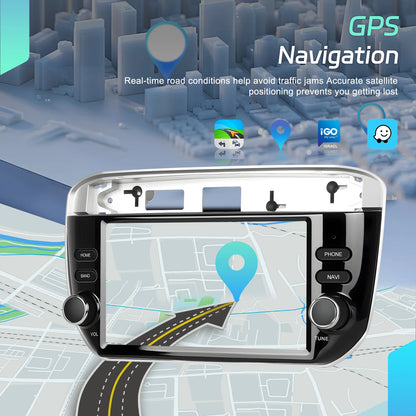 Podofo Wireless Carplay Android Auto do Fiata Punto 10-16/Linea 12-15 Radio samochodowe 6+128G AI Voice GPS DVR Odtwarzacz multimedialny BT FM