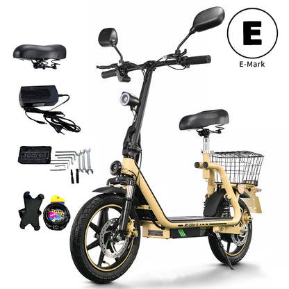 Hulajnoga elektryczna Twofish M5 Elite dla dorosłych, 40 km/h, akumulator 48 V 13 AH, zasięg 30 km, 14-calowe opony pneumatyczne, składany rower elektryczny