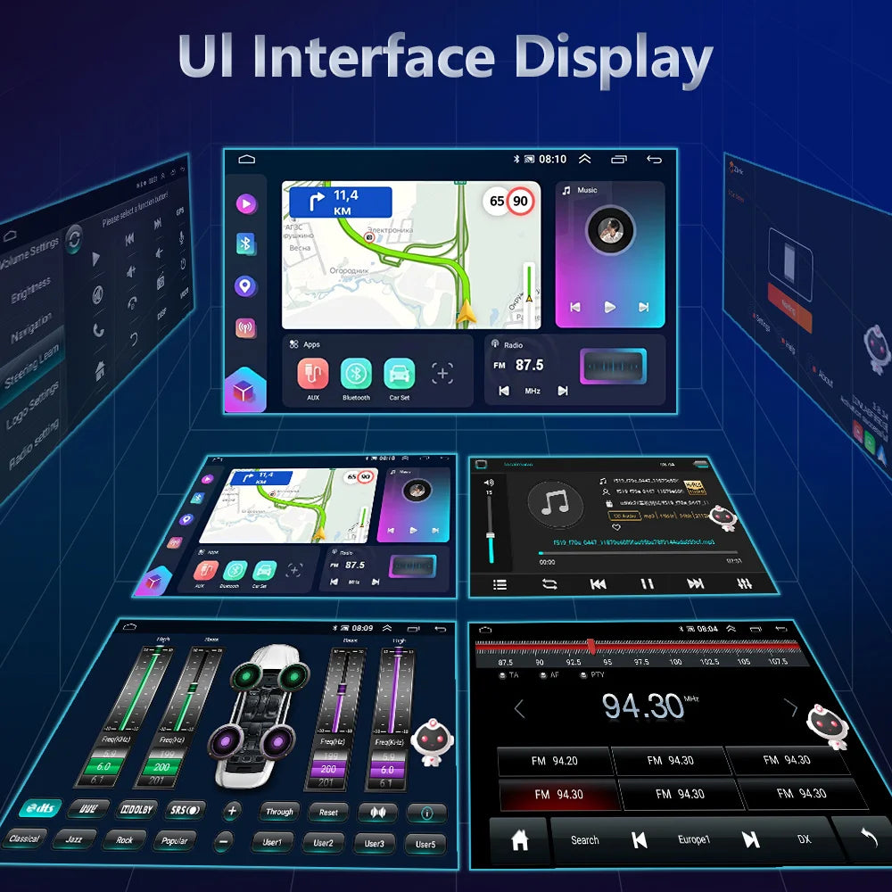 Podofo Android Auto Wireless CarPlay Radio samochodowe do NISSANA Micra K13 marzec 2013-2017 Nawigacja GPS 4G WIFI Samochodowy odtwarzacz multimedialny