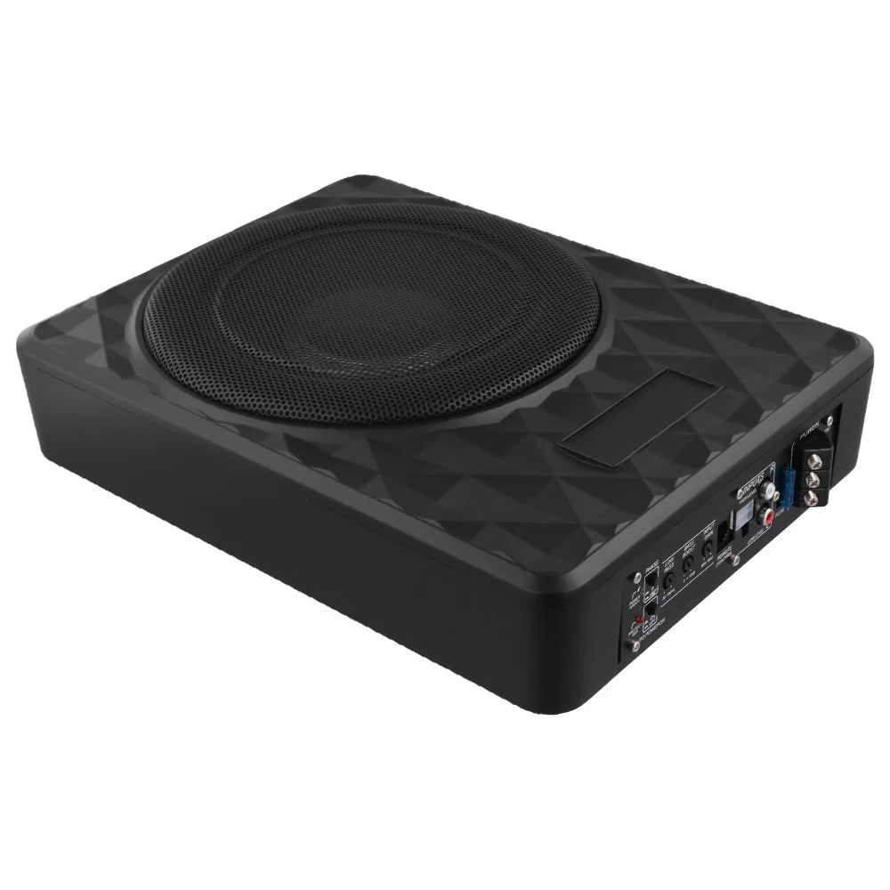 Podofo 1000W, smukły subwoofer samochodowy pod siedzeniem, zasilany 12 V, zestaw wzmacniacza do subwoofera samochodowego do ciężarówki